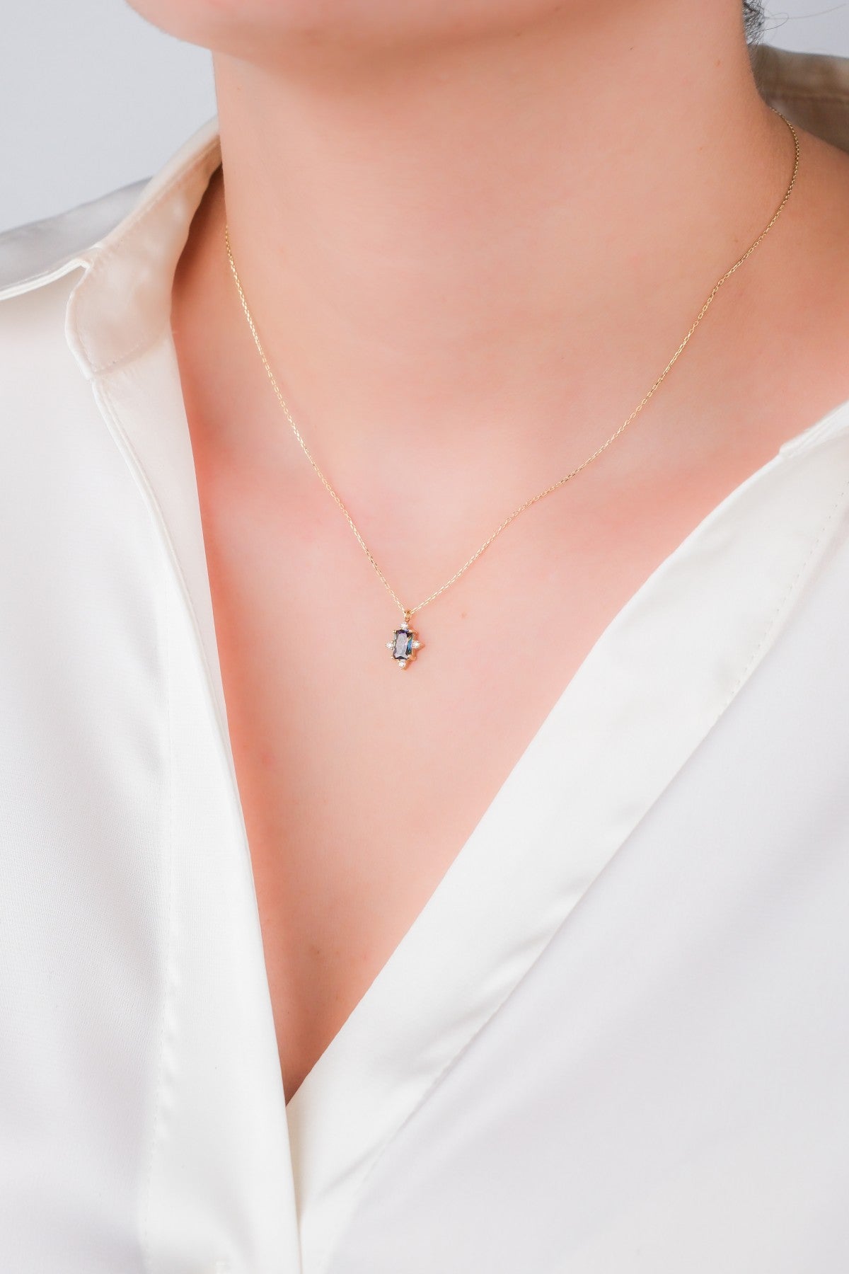 Mavi Quartz Kolye