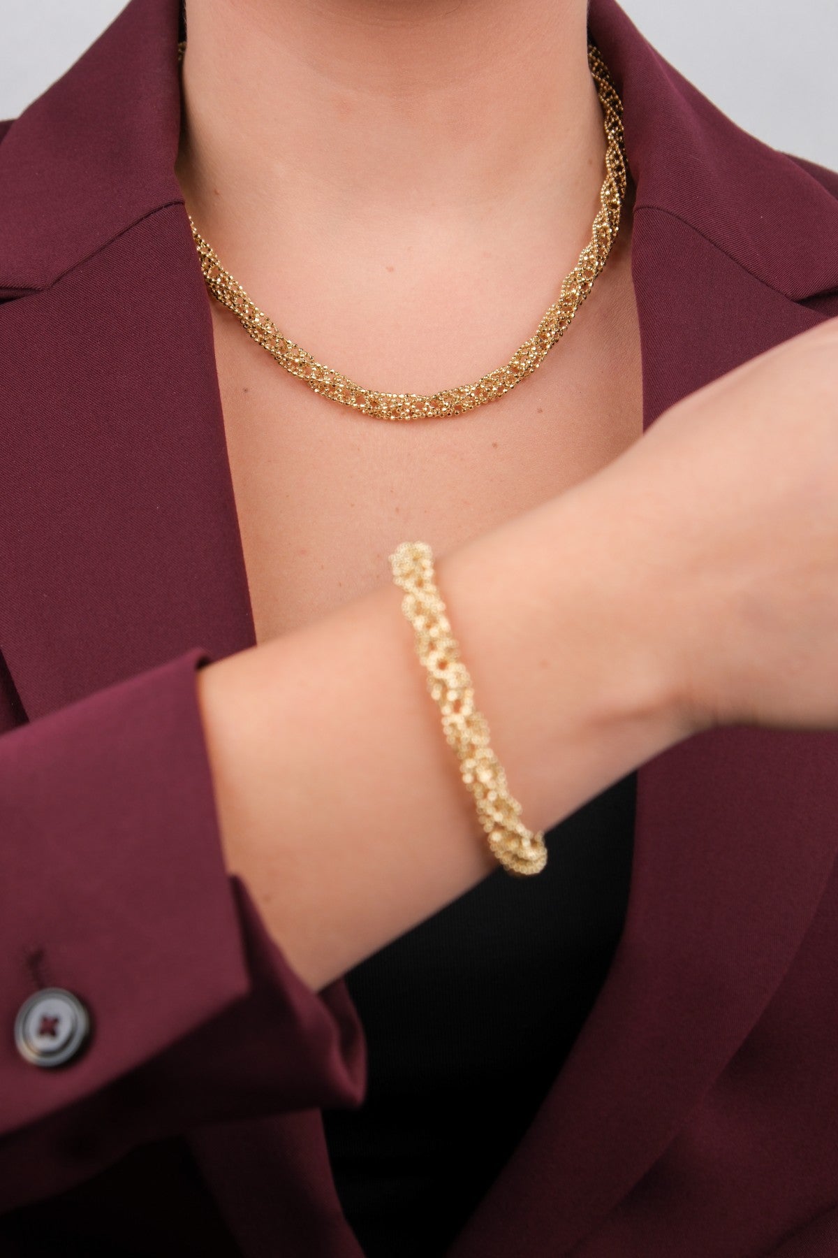 Valiente 14 Ayar Altın Set - 14BL238514KLY1898