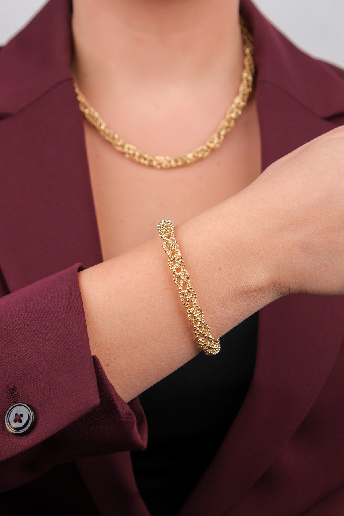 Valiente 14 Ayar Altın Set - 14BL238514KLY1898