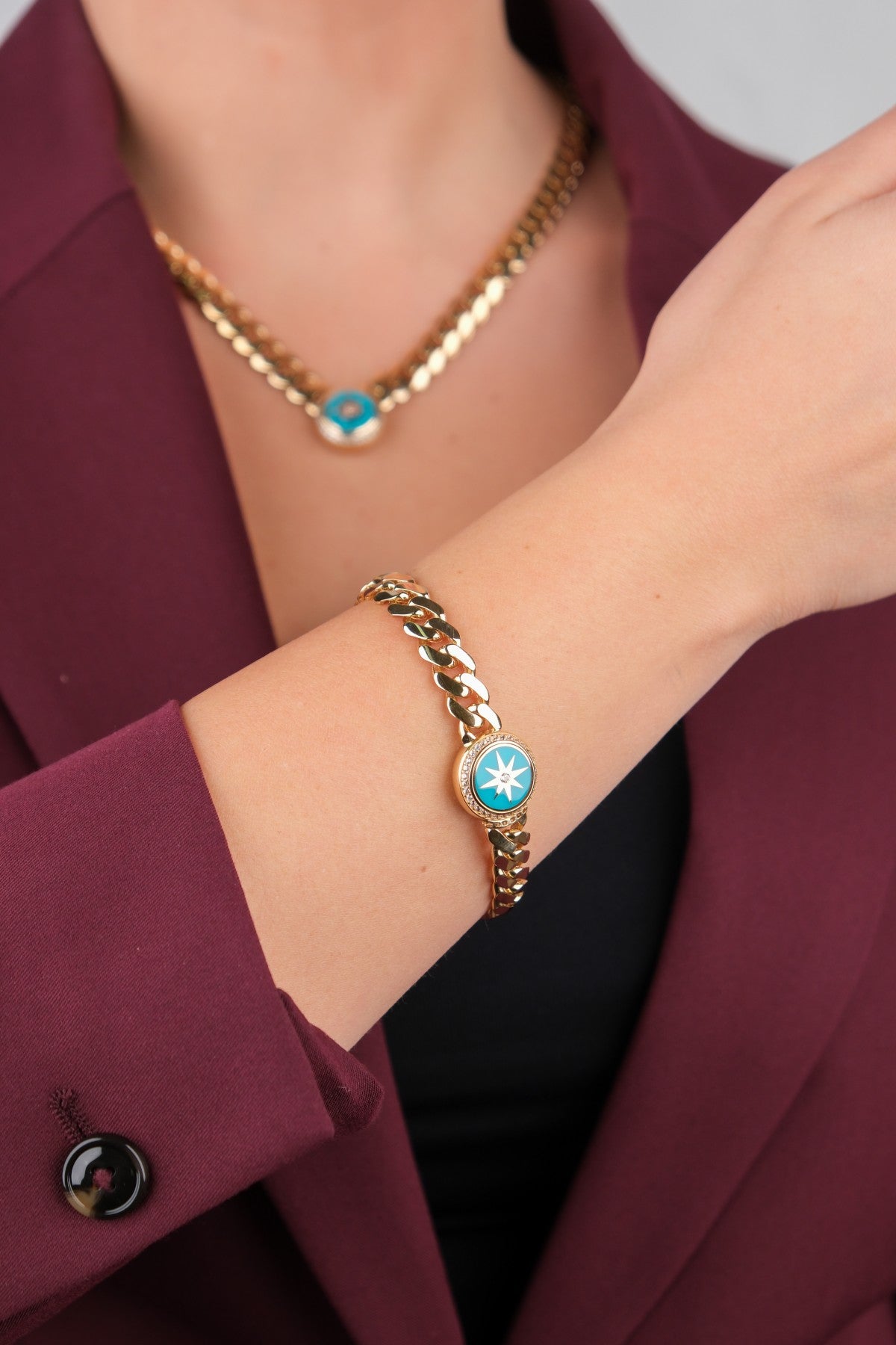 Regold 14 Ayar Altın Set - 14BL241614KLY1918