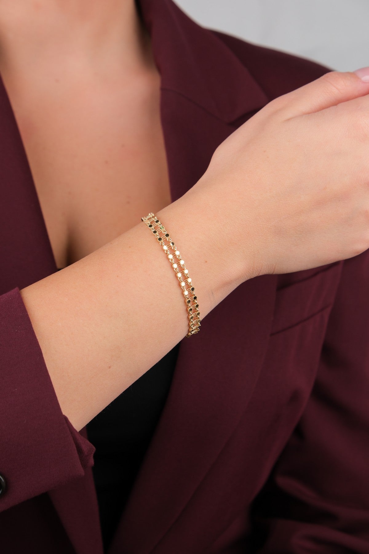 Bahçeşehir Mücevherat 14 Ayar Altın Bileklik - 14BL2435