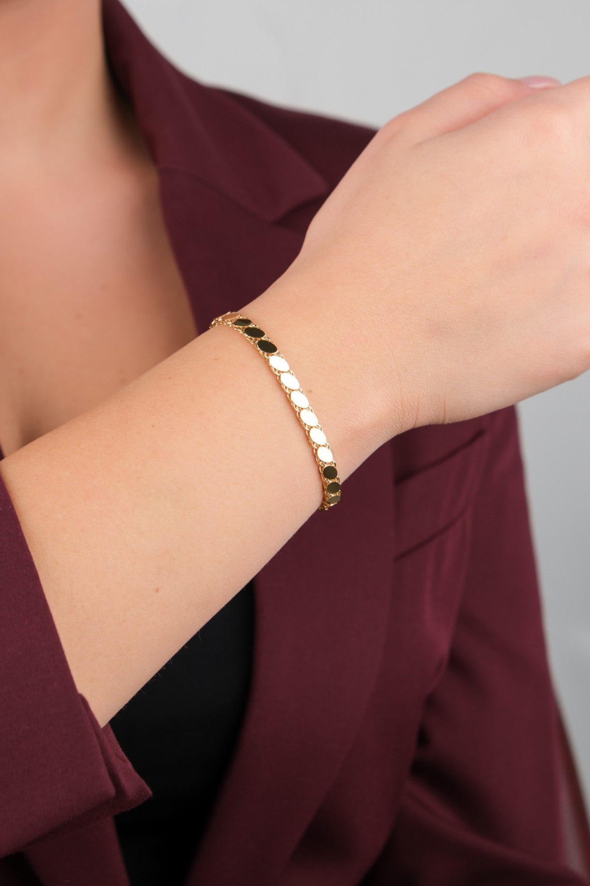 Bahçeşehir Mücevherat 14 Ayar Altın Bileklik - 14BL2441