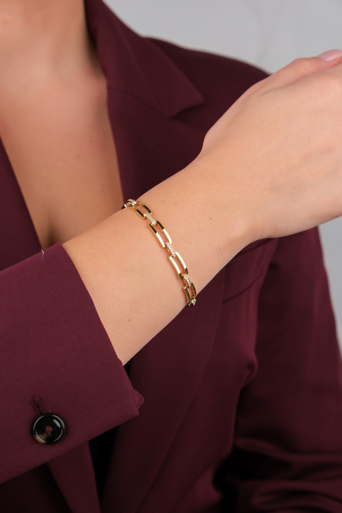 Bahçeşehir Mücevherat 14 Ayar Altın Bileklik - 14BL2445