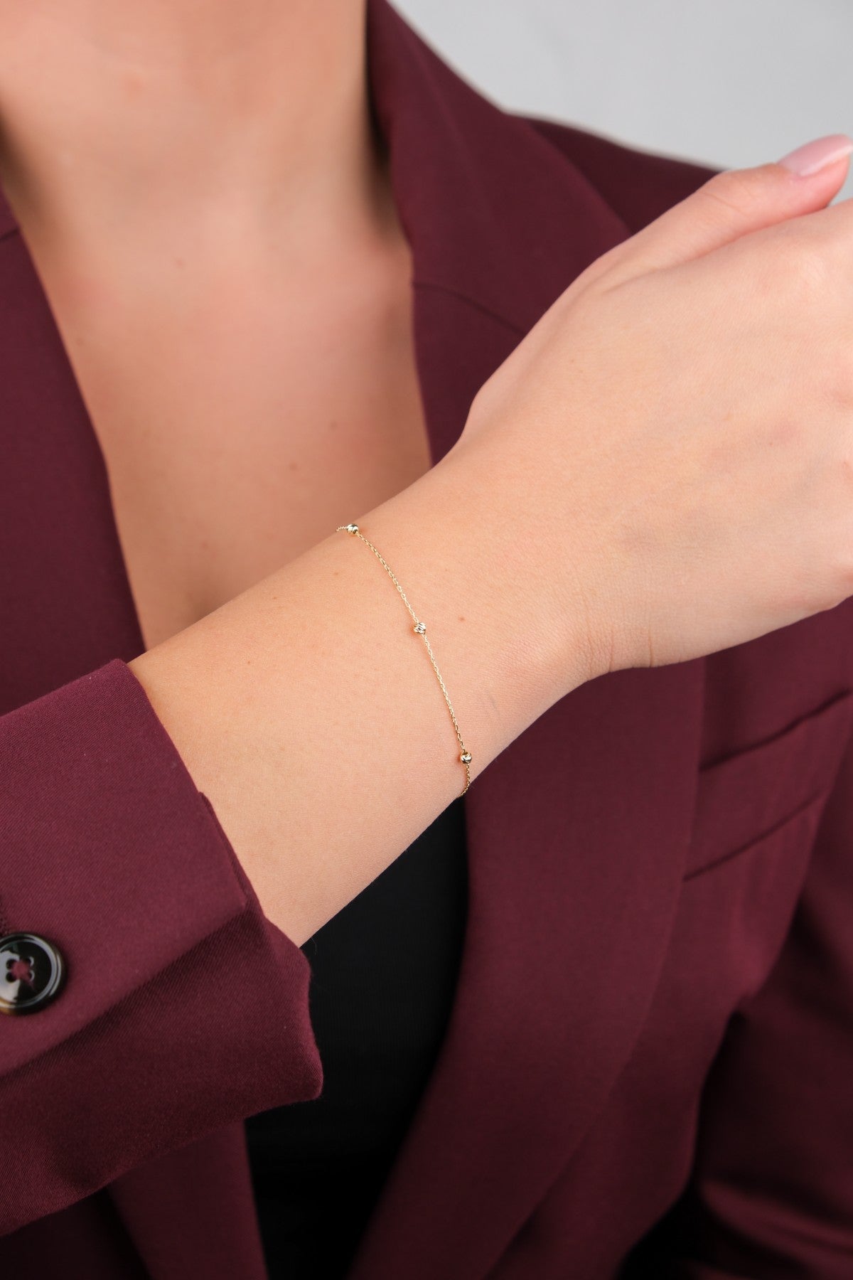 Bahçeşehir Mücevherat 14 Ayar Altın Bileklik - 14BL2451