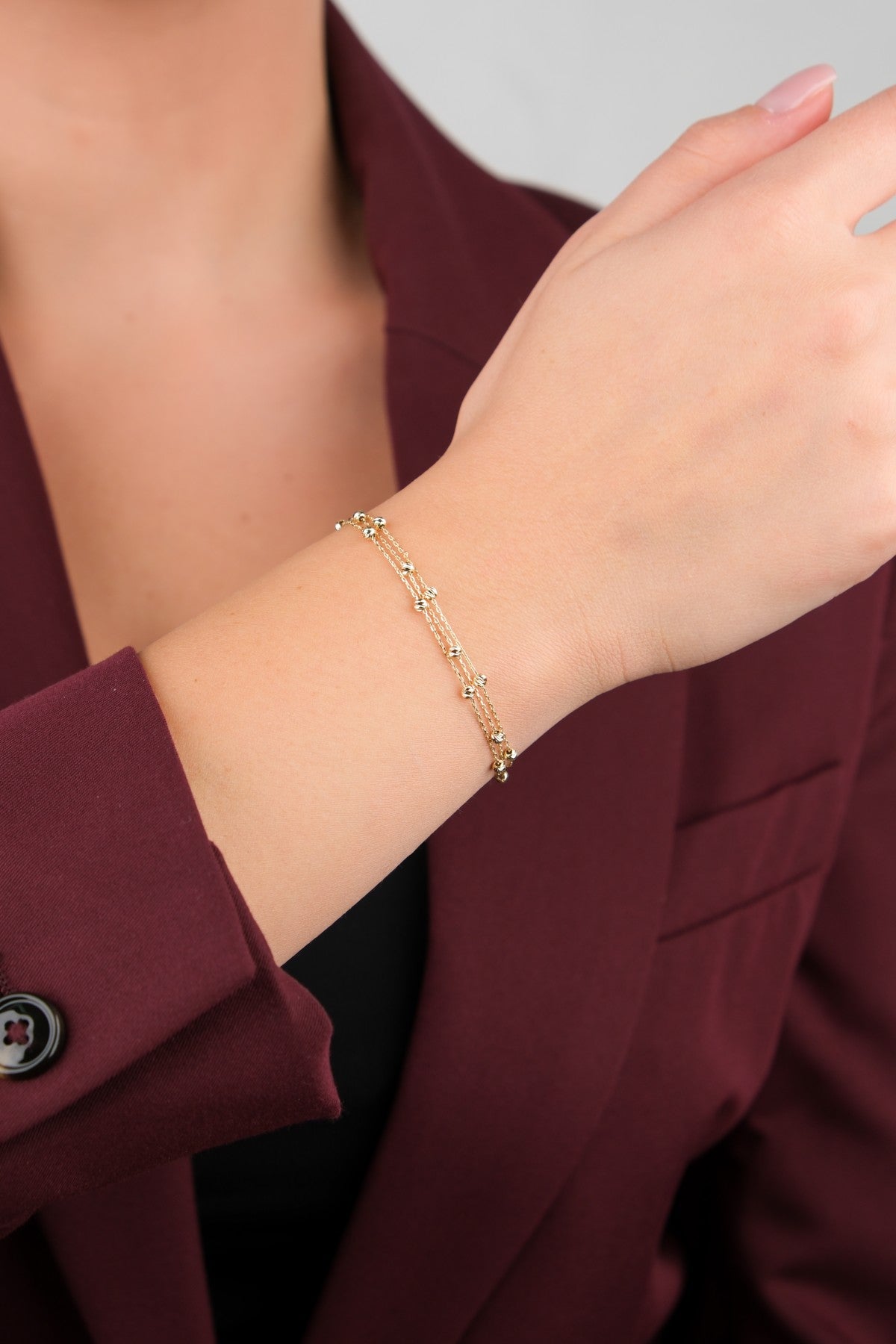 Bahçeşehir Mücevherat 14 Ayar Altın Bileklik - 14BL2465