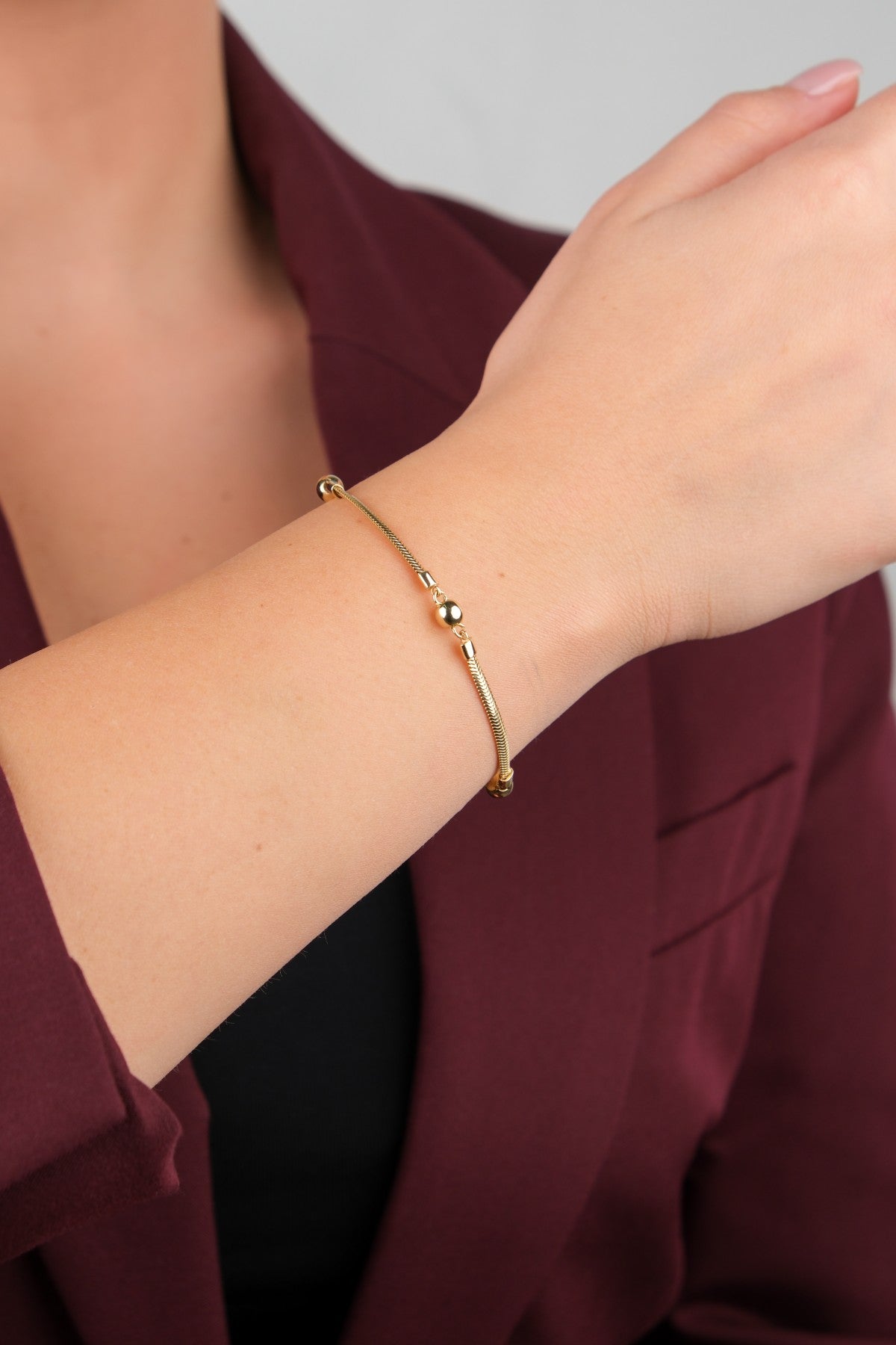 Bahçeşehir Mücevherat 14 Ayar Altın Bileklik - 14BL2489