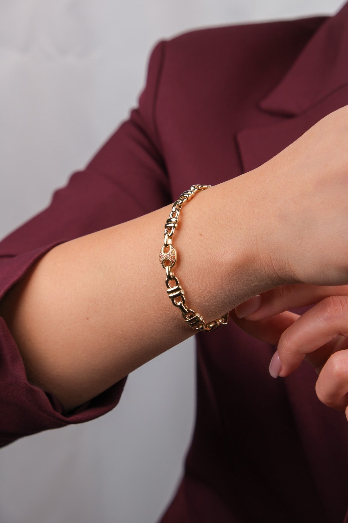 Cetaş 14 Ayar Altın Bileklik - 14BL2496