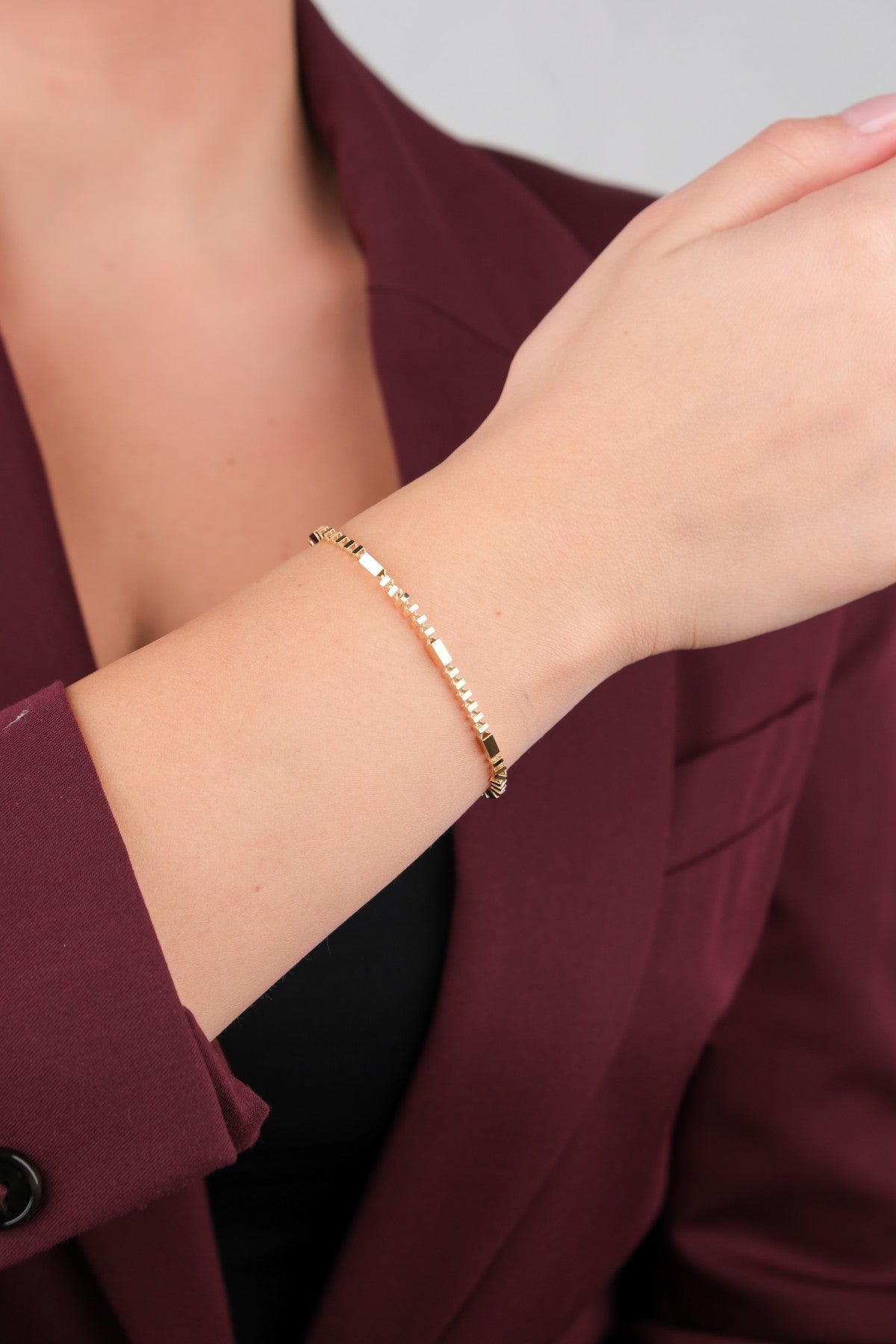 Bahçeşehir Mücevherat 14 Ayar Altın Bileklik - 14BL2525