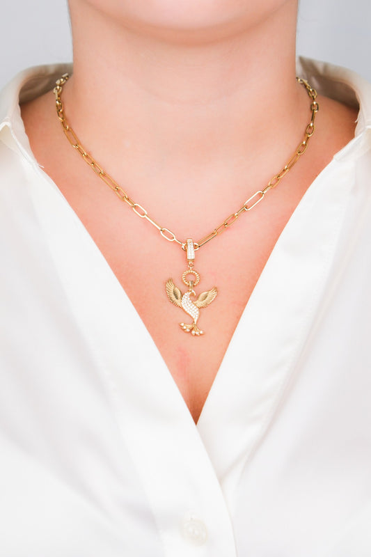 Anka Kuşu Charm Kolye