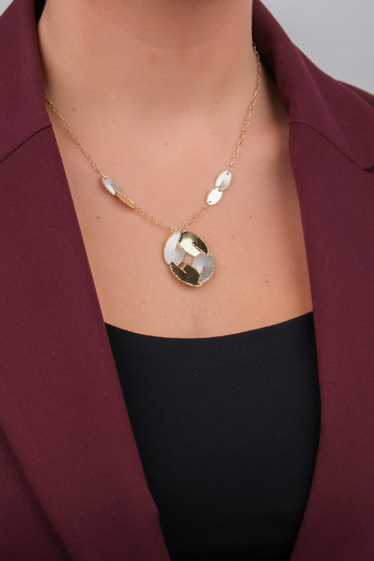 Bahçeşehir Mücevherat 14 Ayar Altın Set - 14KLY193614BL2427