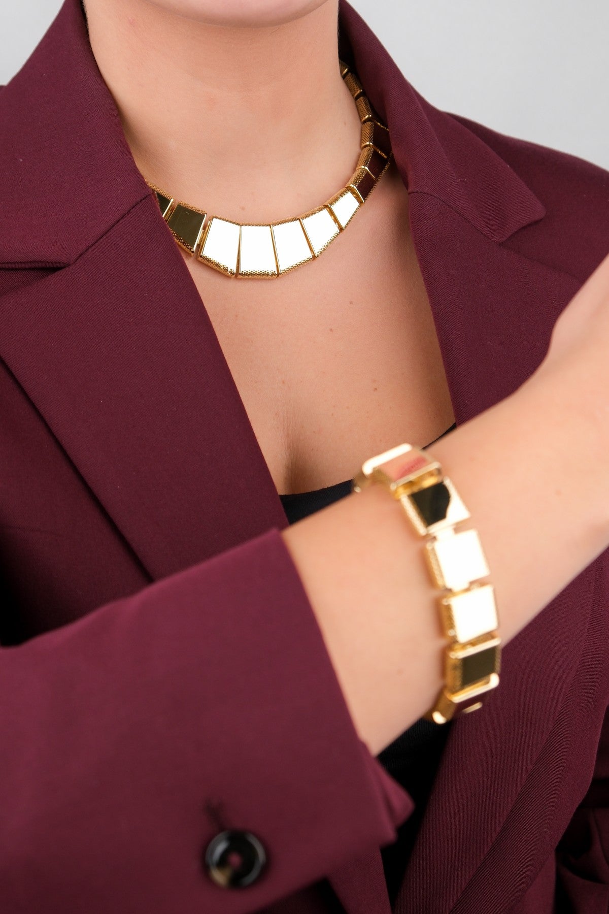 Valiente 14 Ayar Altın Set - 14KLY194714BL2446