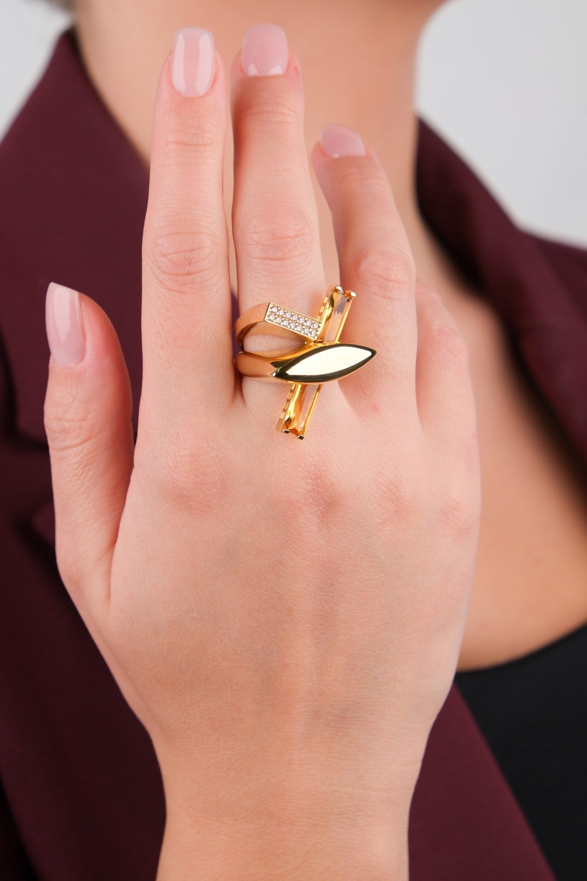 Regold 14 Ayar Altın Yüzük - 14YZ1101