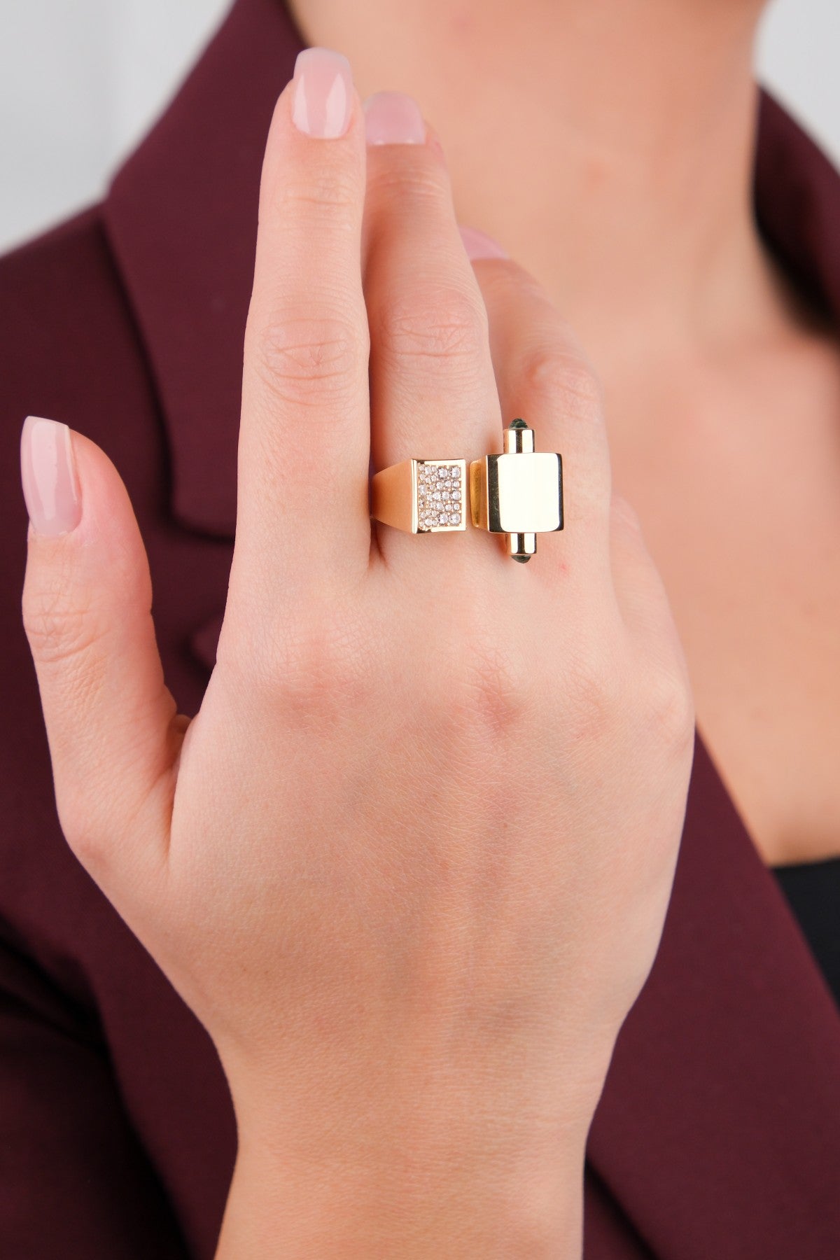 Regold 14 Ayar Altın Yüzük - 14YZ1266